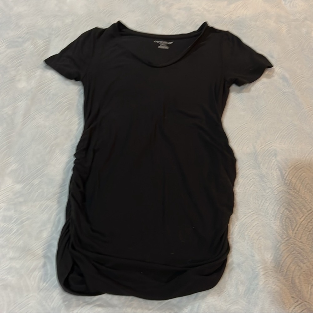 MATERNITY Size Small: A Pea in the Pod Black & Light Pink Short Sleeve Tees Lot - Picture 6 of 9